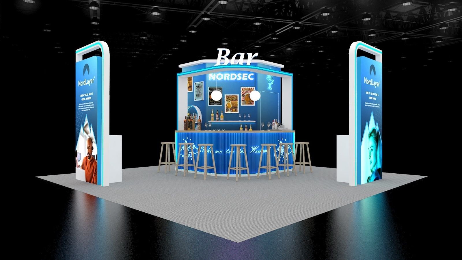 Custom IPPE 2027 exhibition stand design by Visistand