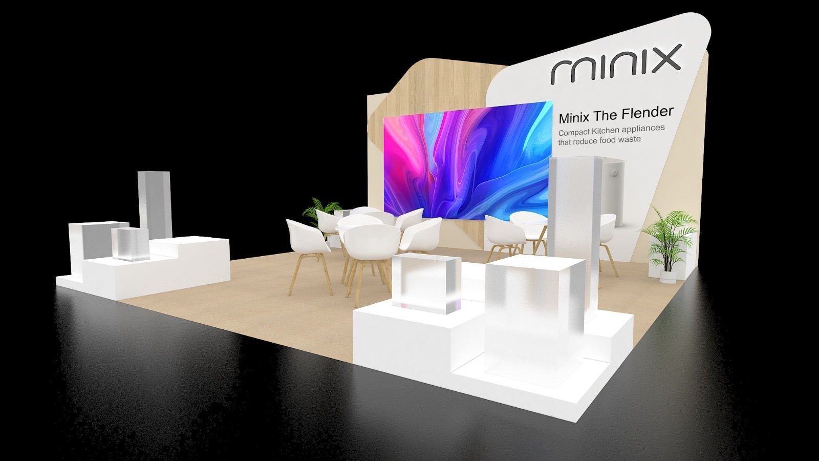 Modern trade show booth design for IPPE 2027 by Visistand