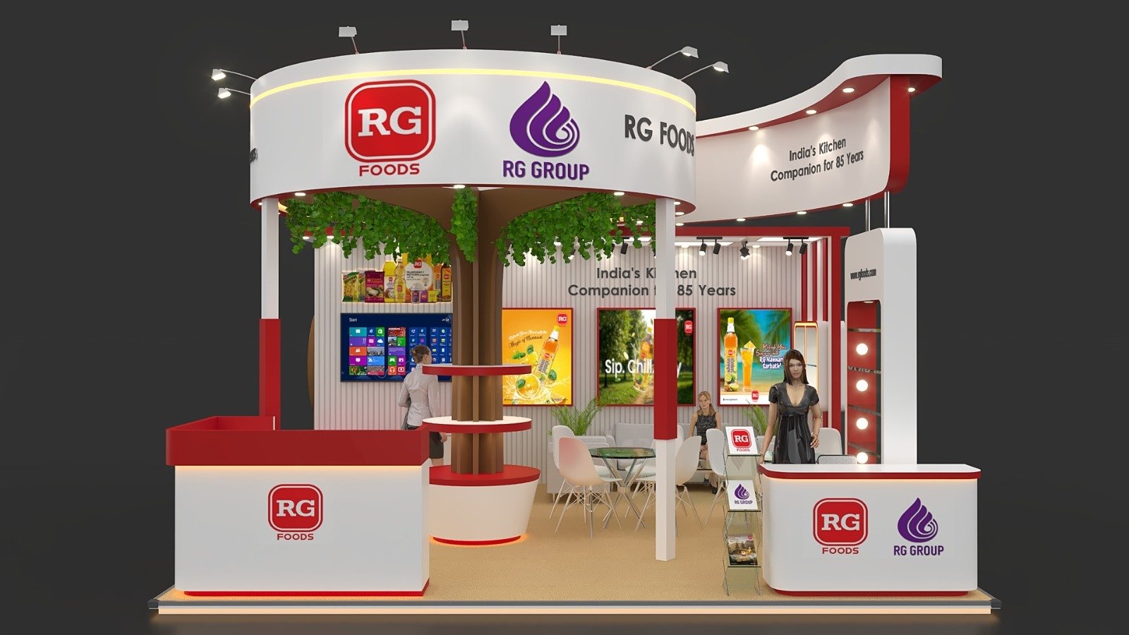 Professional custom exhibition booth design by Visistand