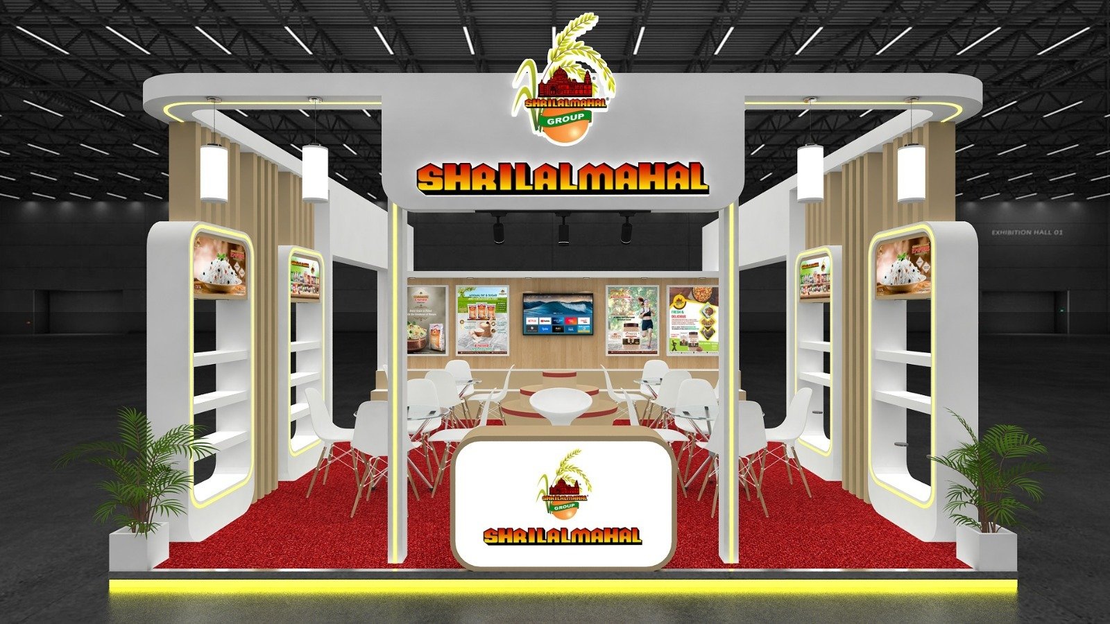 Visistand team installing a professional exhibition booth on-site